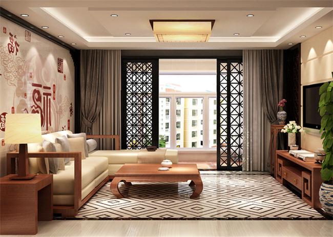 中式家居设计客厅效果图