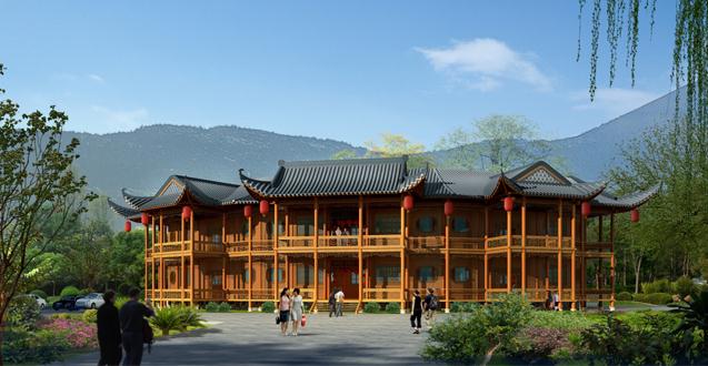 中式风格古建园林设计，注重的是效果。