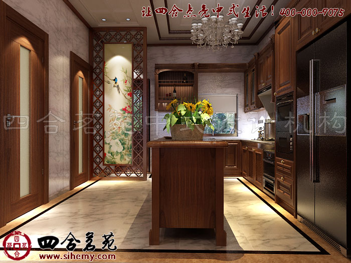 新中式设计厨房，注重的是品质与质量。